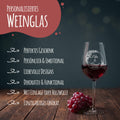 Stölzle Lausitz Weingläser im "Pampasgras Design" mit Namen im Set inkl. bedruckter Holzkiste