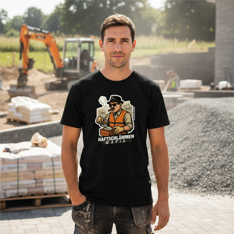 Oversize T-Shirt Haftschlämmen Mafia