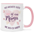 Bedruckte Tasse mit Spruch Das höchste Glück