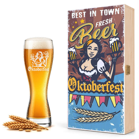 Stölzle Lausitz Weizenglas "Oktoberfest Madl"