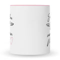 Bedruckte Tasse mit Spruch Engel ohne Flügel