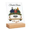 Die Heimfahrt auf Acrylglas - Personalisiertes Weihnachtsgeschenk für Paare & Familien GRAVURZEILE