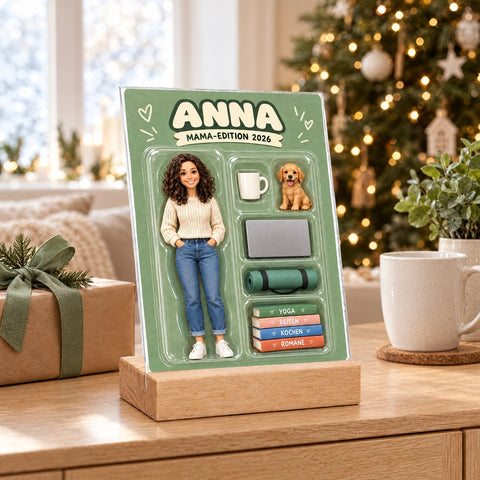 Actionfigur auf Acrylglas - Personalisiertes Geschenk aus Deinem Foto GRAVURZEILE – Bild 2