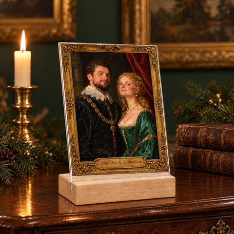Ölgemälde auf Acrylglas - Personalisiertes Portrait aus Eurem Foto GRAVURZEILE – Bild 2