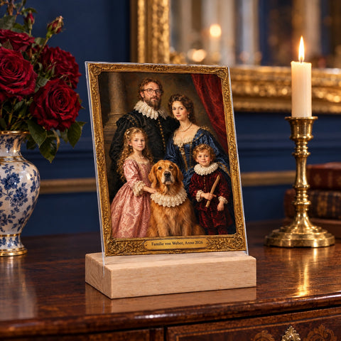 Ölgemälde auf Acrylglas - Personalisiertes Portrait aus Eurem Foto GRAVURZEILE – Bild 3