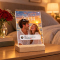 Sperrbildschirm auf Acrylglas - Personalisiertes Fotogeschenk mit Uhrzeit, Datum & Nachricht GRAVURZEILE – Bild 3