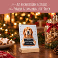 Plätzchendieb auf Acrylglas - Personalisiertes Geschenk mit Deinem Tierfoto zu Weihnachten GRAVURZEILE – Bild 4