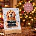 Plätzchendieb auf Acrylglas - Personalisiertes Geschenk mit Deinem Tierfoto zu Weihnachten GRAVURZEILE – Bild 5