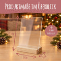 Die Heimfahrt auf Acrylglas - Personalisiertes Weihnachtsgeschenk für Paare & Familien GRAVURZEILE – Bild 6