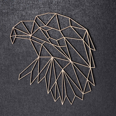 Origami Adlerkopf aus Holz -