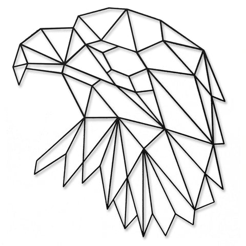 Origami Adlerkopf aus Holz -
