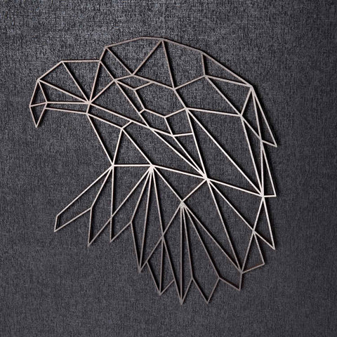 Origami Adlerkopf aus Holz -
