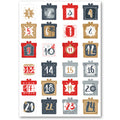Adventskalender Zahlenaufkleber zum basteln mit bunten Zahlen für Weihnachten zum Selbstgestalten