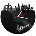 Schallplattenuhr Skyline Alkmaar