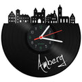 Schallplattenuhr Skyline Amberg