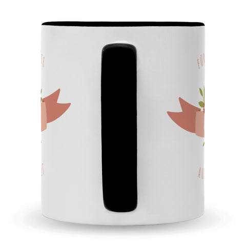 Bedruckte Tasse mit Spruch Für die beste Mama