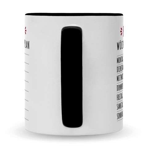 Bedruckte Tasse mit Spruch Ruhestand Plan