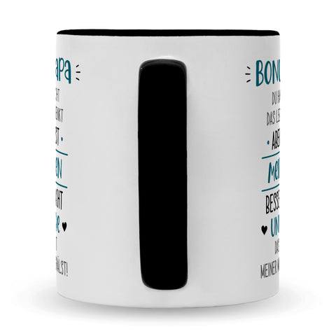 Bedruckte Tasse mit Spruch Bonus Eltern