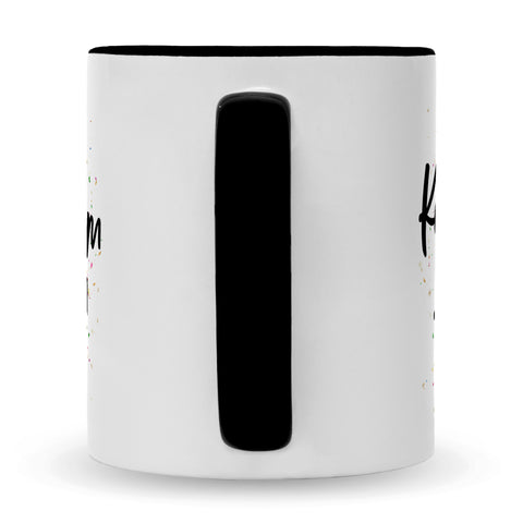 Bedruckte Tasse mit Spruch Konfetti im Herzen