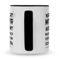 Bedruckte Tasse mit Spruch Wer nicht mit mir auskommt