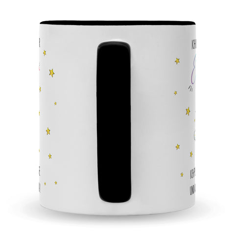 Bedruckte Tasse mit Spruch Königin der Einhörner