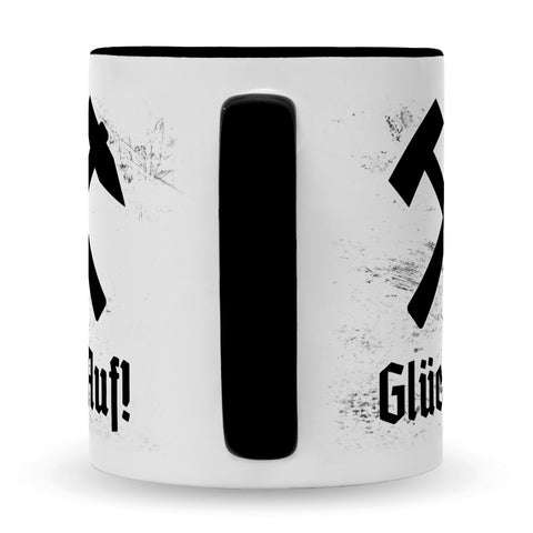 Bedruckte Tasse mit Spruch Glück Auf!