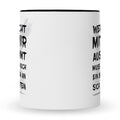 Bedruckte Tasse mit Spruch Wer nicht mit mir auskommt