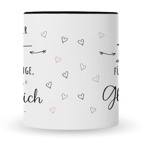 Bedruckte Tasse mit Spruch Nimm dir Zeit