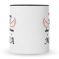 Bedruckte Tasse mit Spruch Engel ohne Flügel