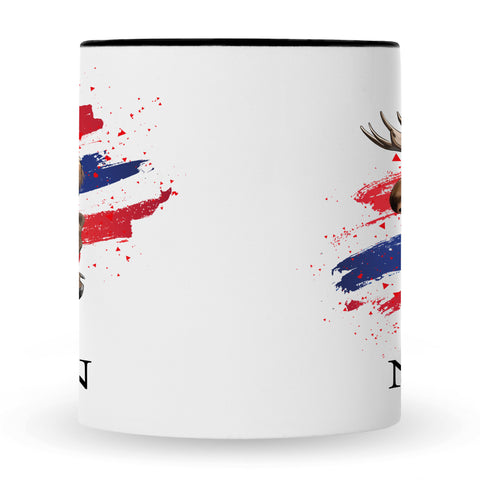 Bedruckte Tasse mit Motiv Norwegen
