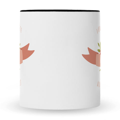 Bedruckte Tasse mit Spruch Für die beste Mama