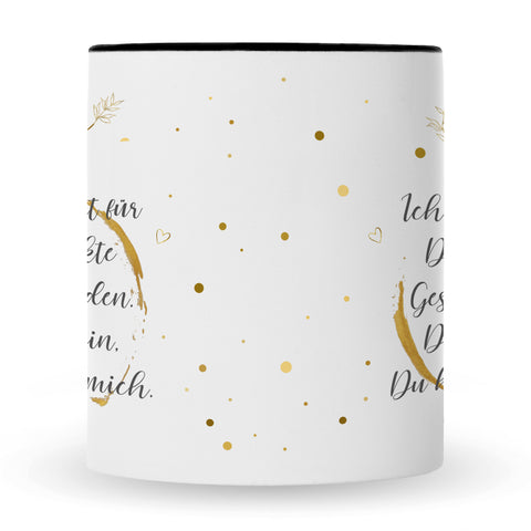 Bedruckte Tasse Schatz Ich habe versucht