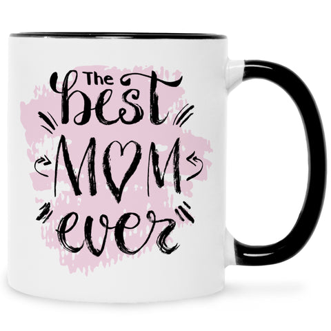 Bedruckte Tasse mit Spruch The best Mom ever