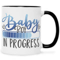 Bedruckte Tasse mit Spruch Baby in Progress