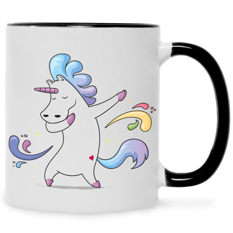 Bedruckte Tasse mit Motiv Einhorn