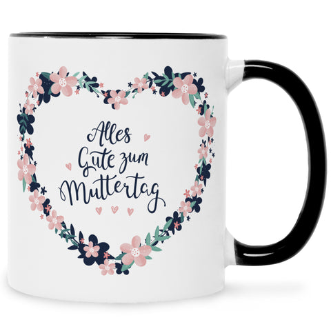 Bedruckte Tasse mit Spruch Alles gute zum Muttertag