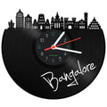 Schallplattenuhr Skyline Bangalore