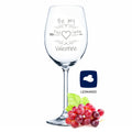 Leonardo Weinglas "Be my Valentine" mit Namen Gravur