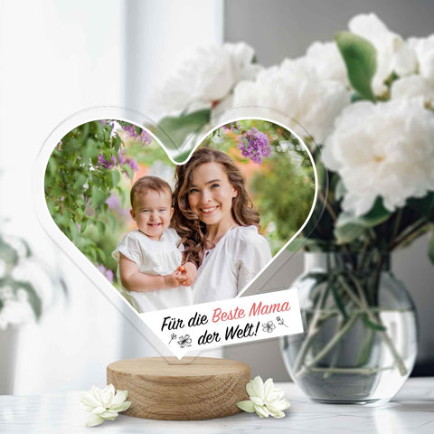 Fotogeschenk Für die Beste Mama der Welt aus Acrylglas