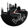 Schallplattenuhr Skyline Bielefeld
