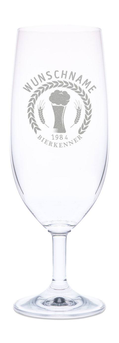 Bierglas mit Gravur