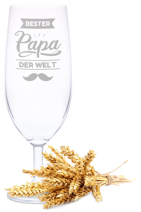 Leonardo Bierglas mit Gravur "Bester Papa der Welt V2"