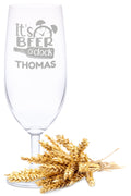 Leonardo Bierglas mit Gravur "It's beer o'clock"