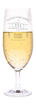 Leonardo Bierglas mit Gravur "Vater und Sohn"