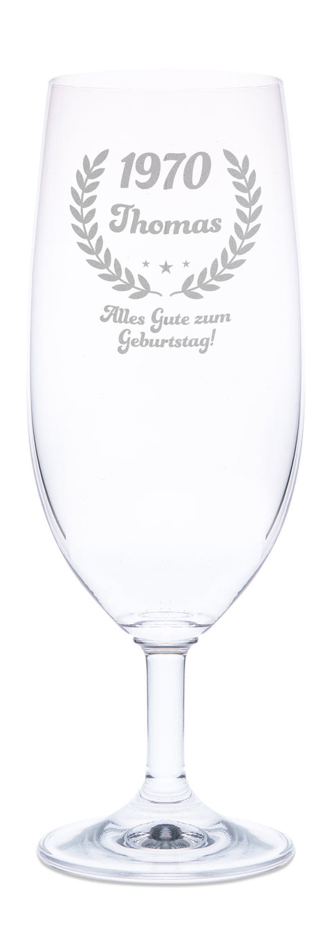 Leonardo Bierglas mit Gravur "Geburtstagsbier"