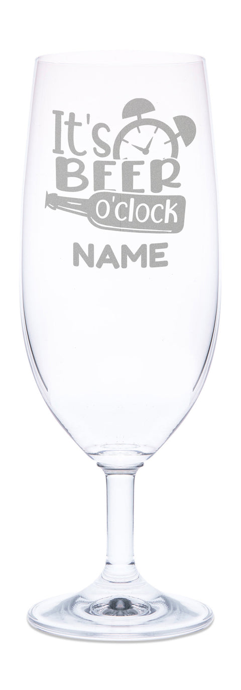 Leonardo Bierglas mit Gravur "It's beer o'clock"