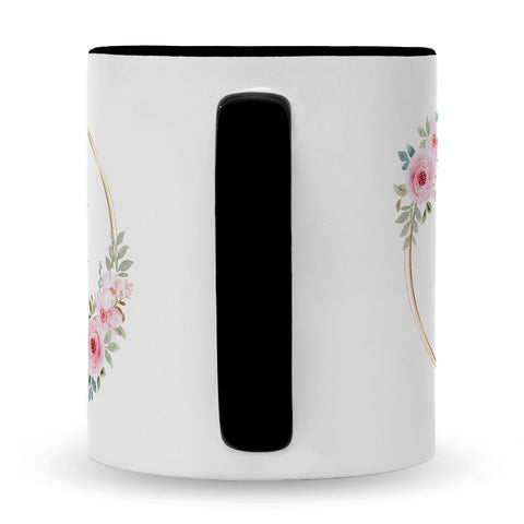 Bedruckte Tasse mit Spruch Rosenhochzeit