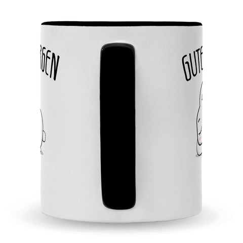 Bedruckte Tasse mit Spruch Guten Morgen Hase