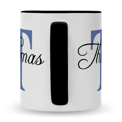 Bedruckte Tasse mit Initialen und Namen