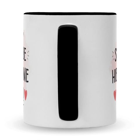 Bedruckte Tasse mit Spruch Wird scheiße ohne dich